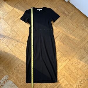 Proenza Schouler black knit dress